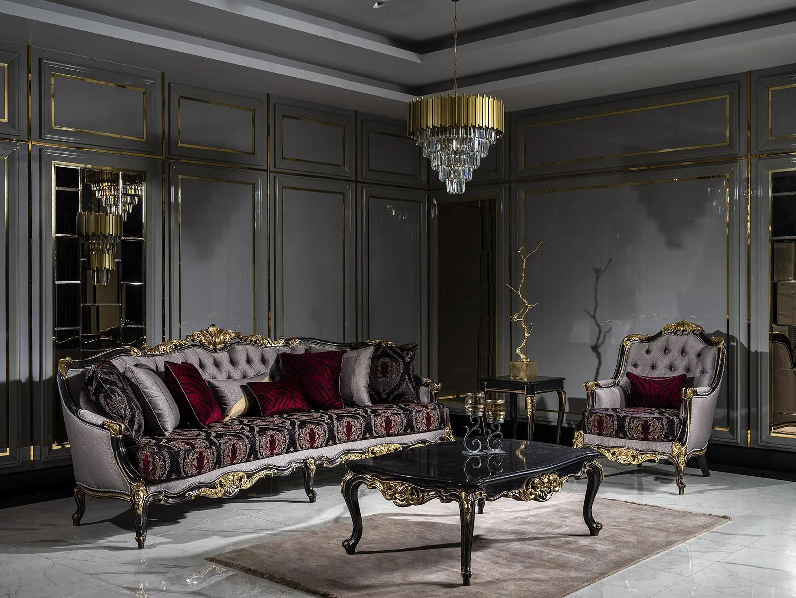 Mia Classic Sofa Set