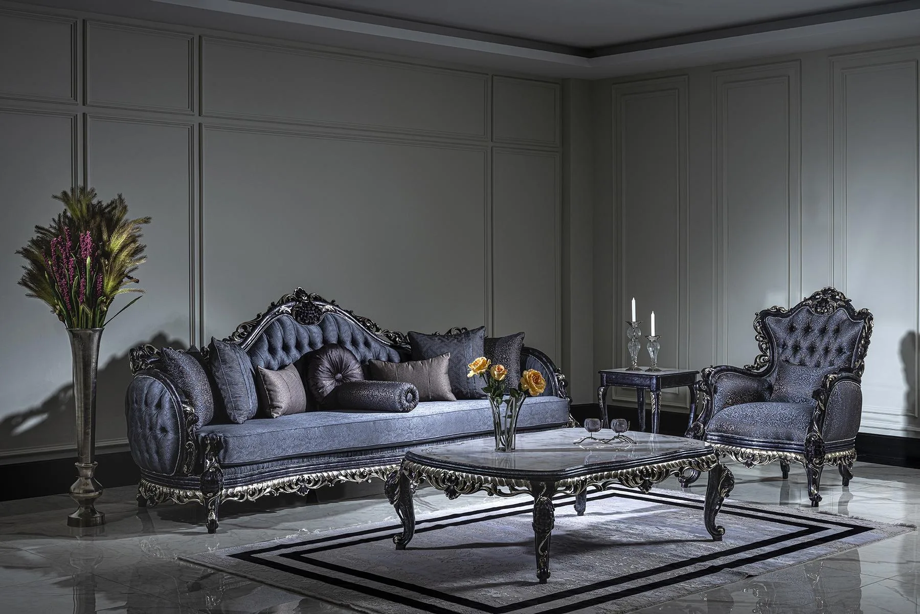 Neva Classic Sofa Set