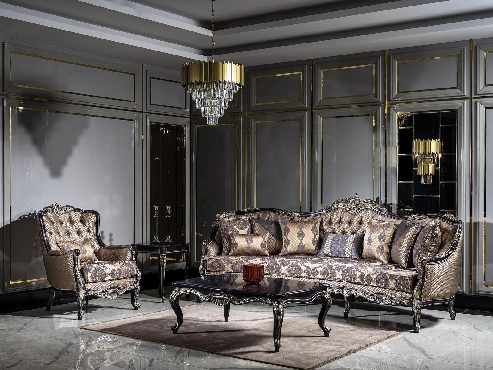 Queen Classic Sofa Set