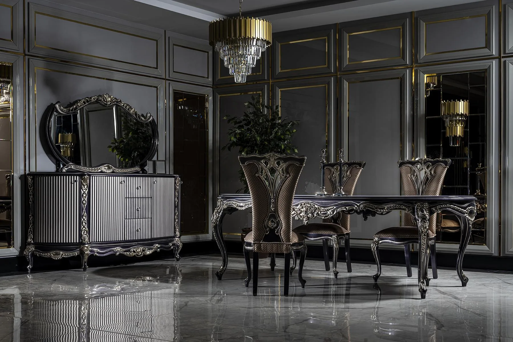 Queen Classic Dining Room Set