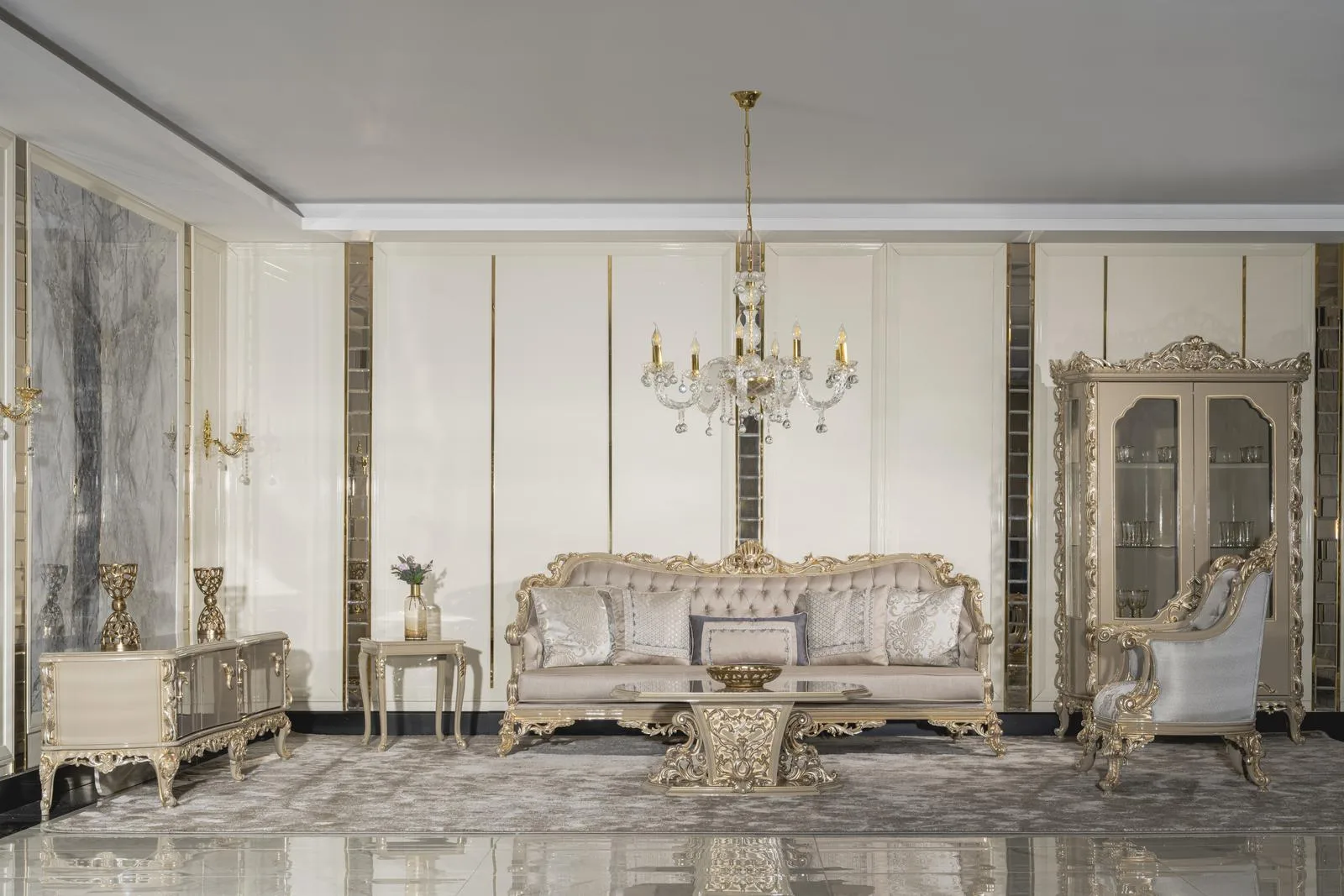 Venice طقم كنب كلاسيكي